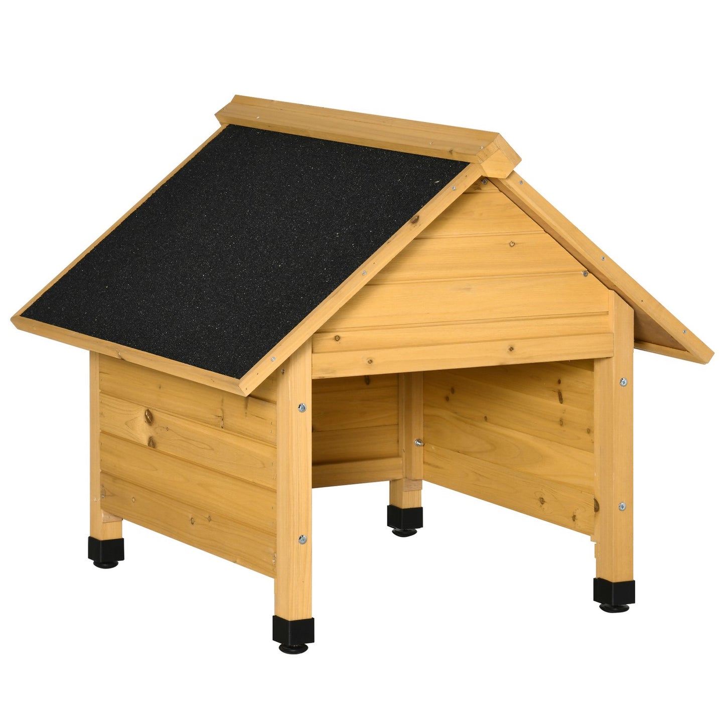 Wooden garage, Yellow, 75x76x70 cm, Sun & Rain cover