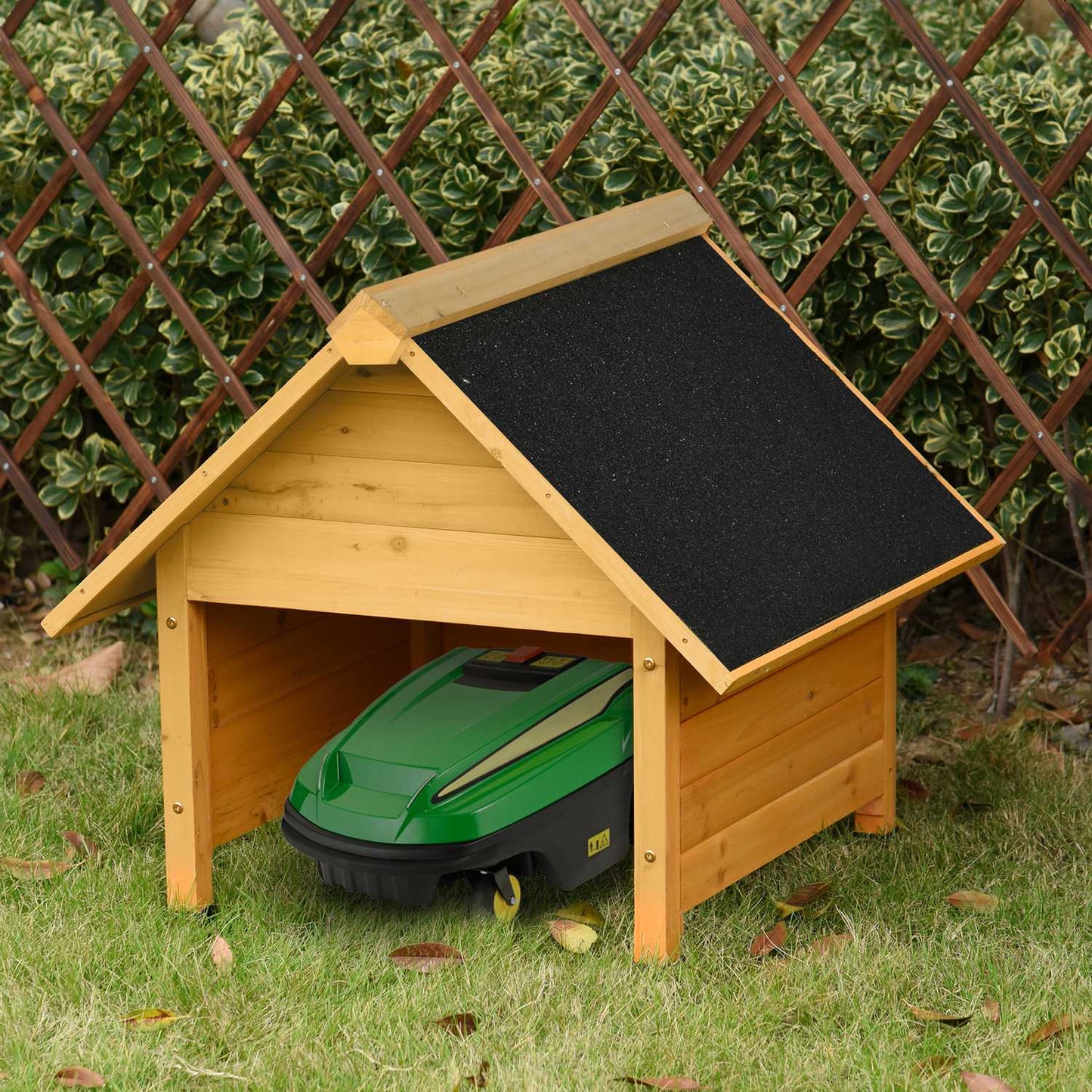 Wooden garage, Yellow, 75x76x70 cm, Sun & Rain cover
