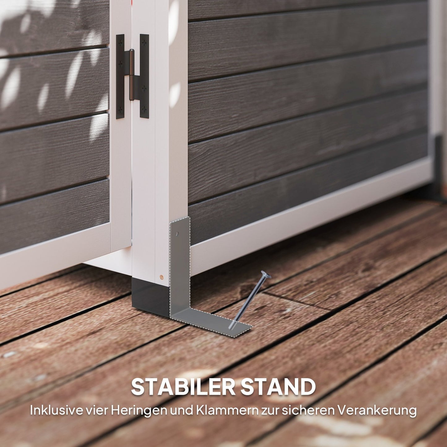 Wooden garden tool shed, weatherproof, lockable, 91x69x192cm