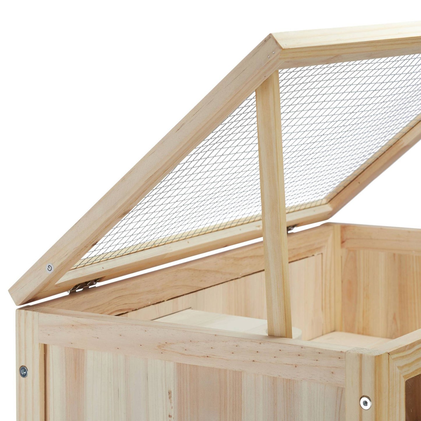 Wooden hamster cage