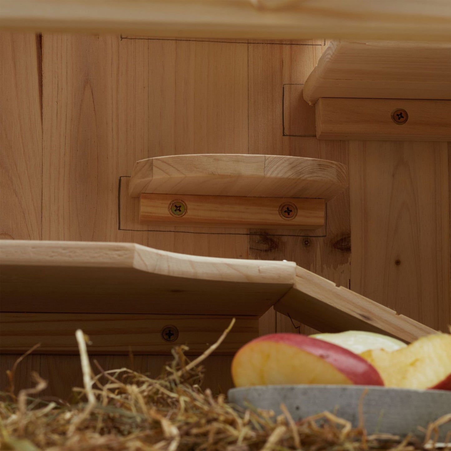Wooden hamster cage
