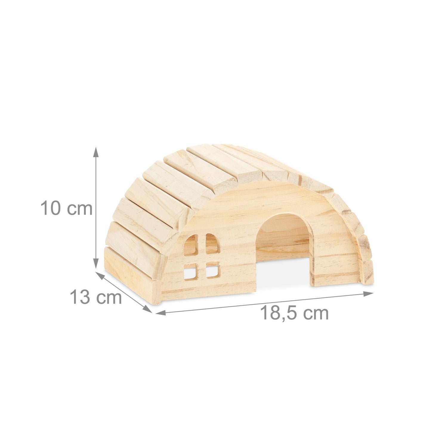 Wooden hamster house
