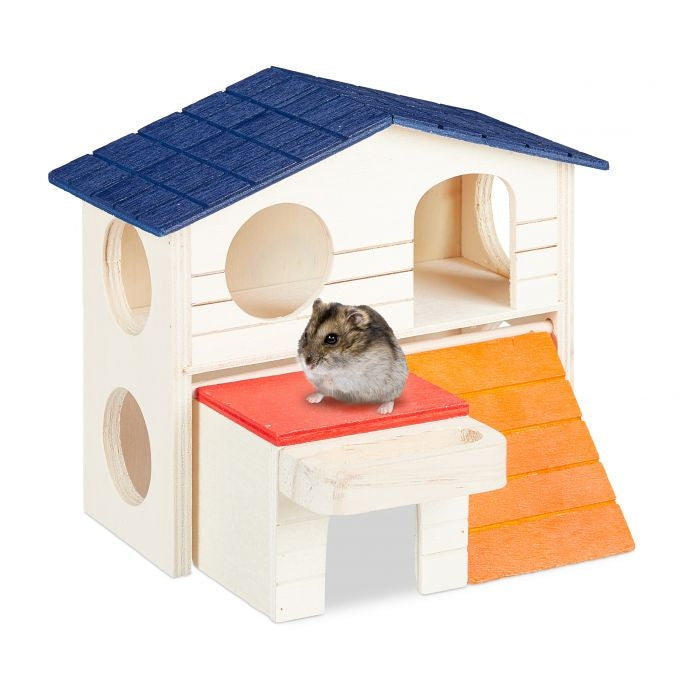 Wooden hamster house