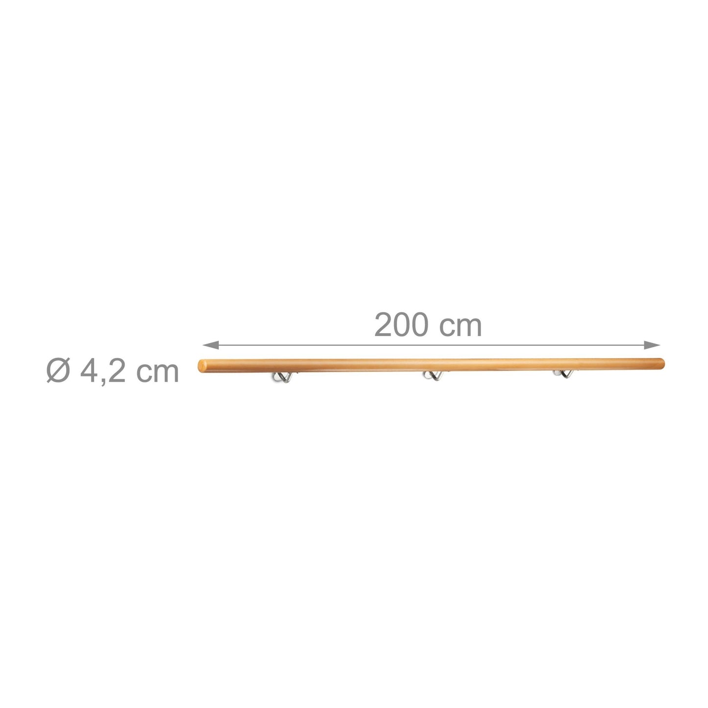 Wooden handrail