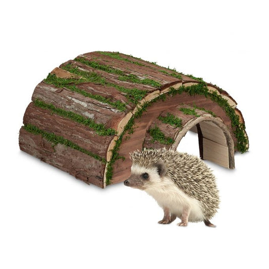 Wooden hedgehog house