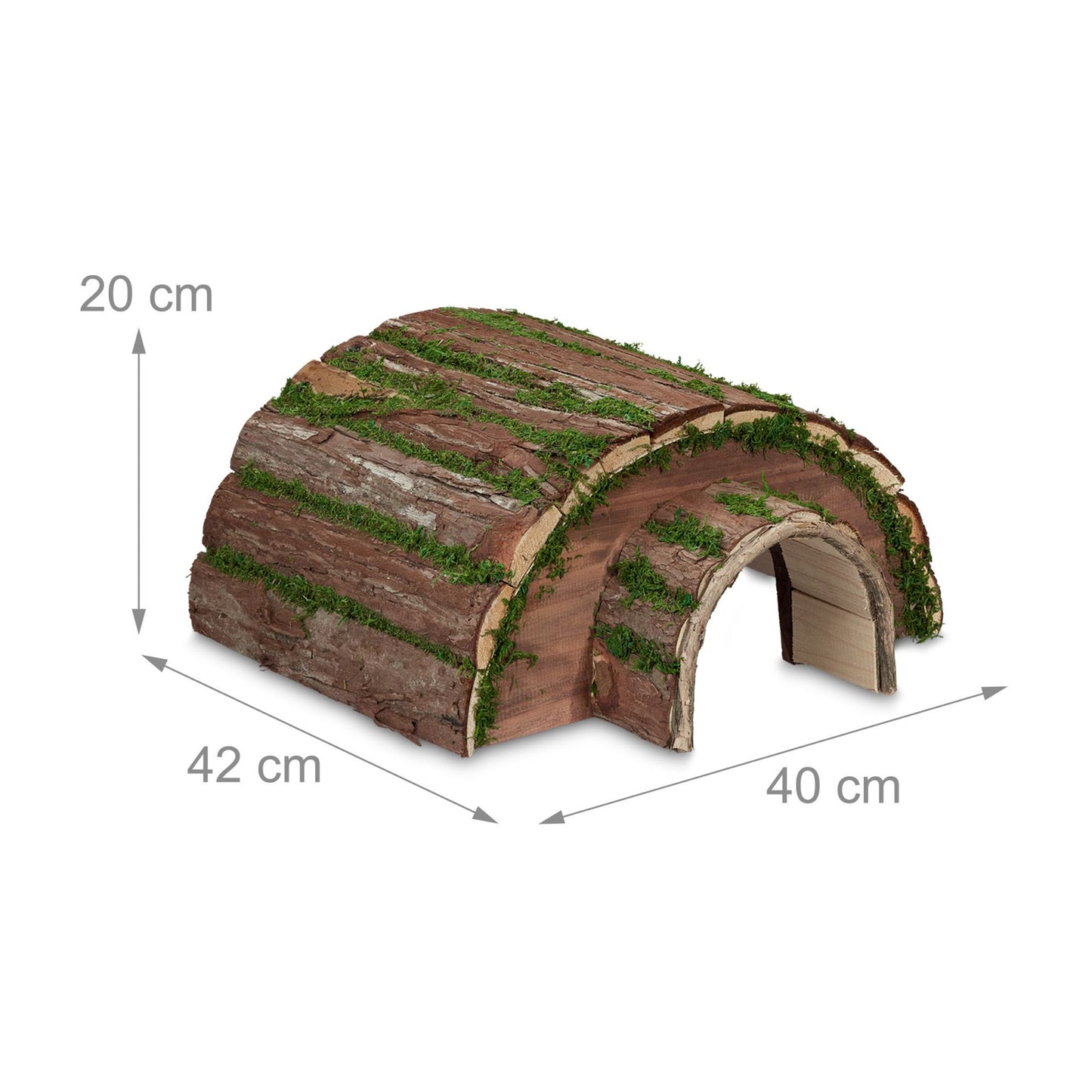 Wooden hedgehog house