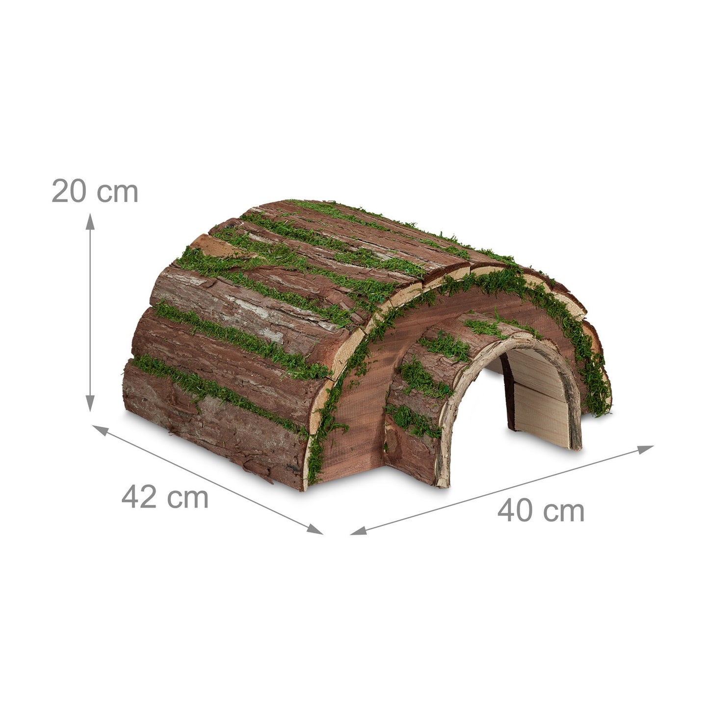 Wooden hedgehog house