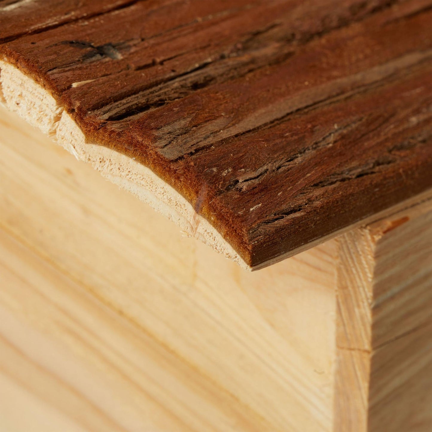 Wooden hedgehog house