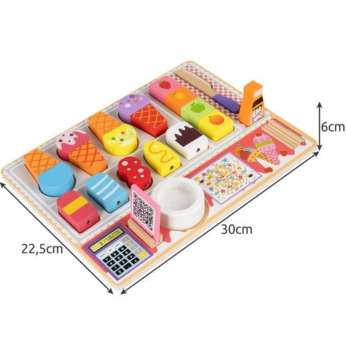 Wooden ice cream shop Kruzzel 22494