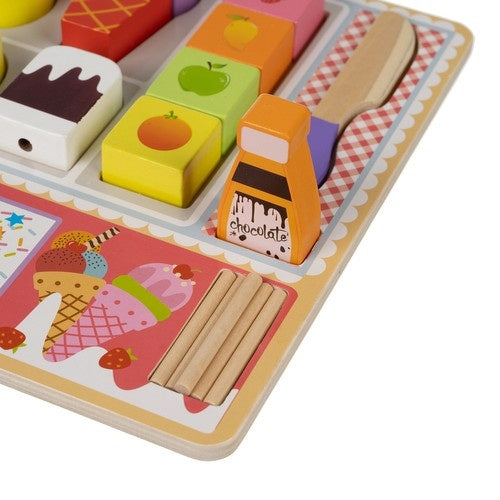 Wooden ice cream shop Kruzzel 22494