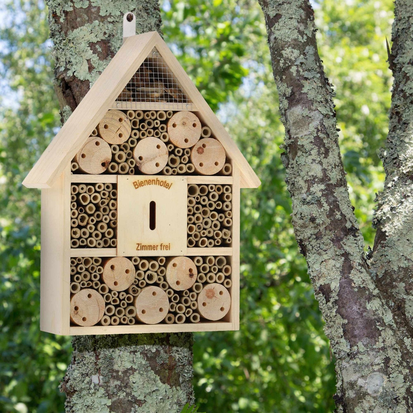 Wooden insect hotel