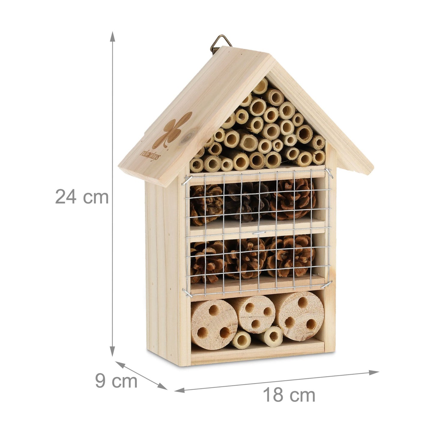 Wooden insect hotel