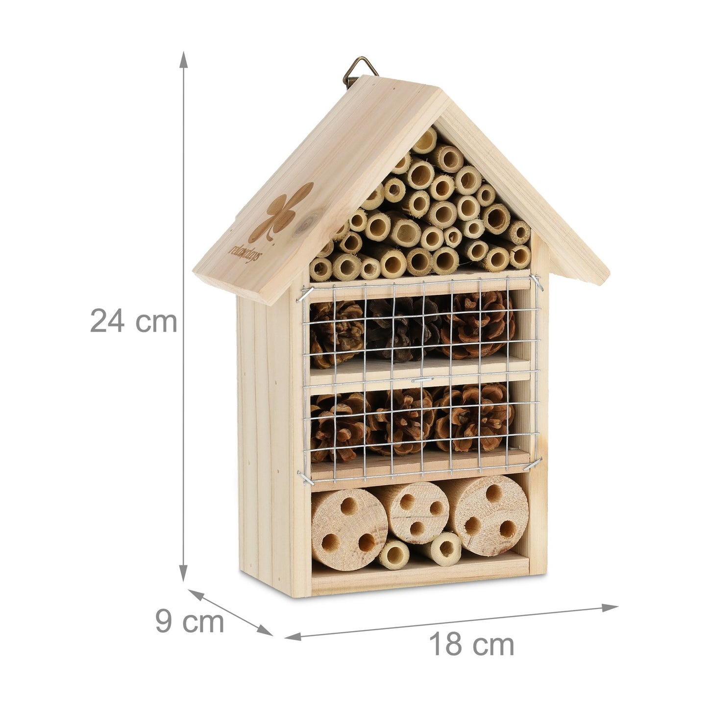 Wooden insect hotel