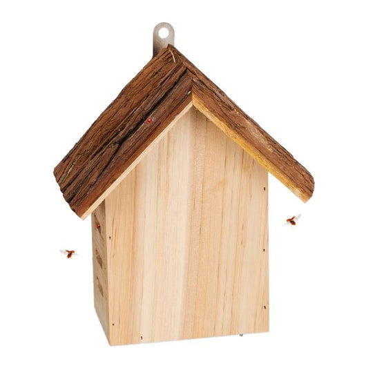 Wooden ladybug house