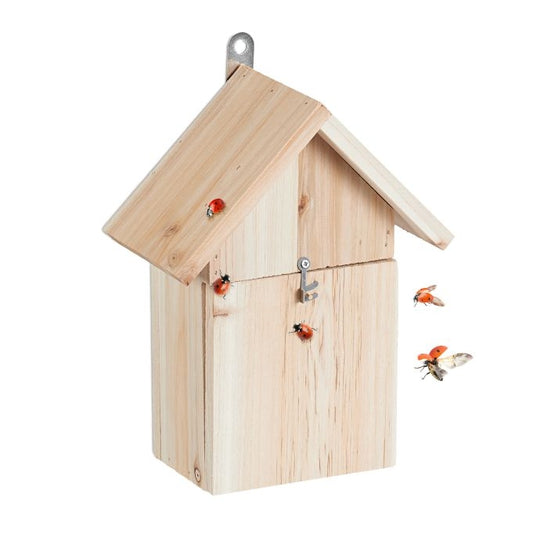 Wooden ladybug house