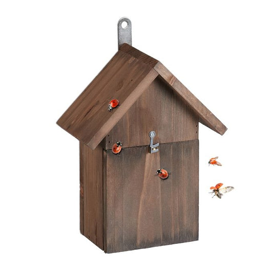 Wooden ladybug house