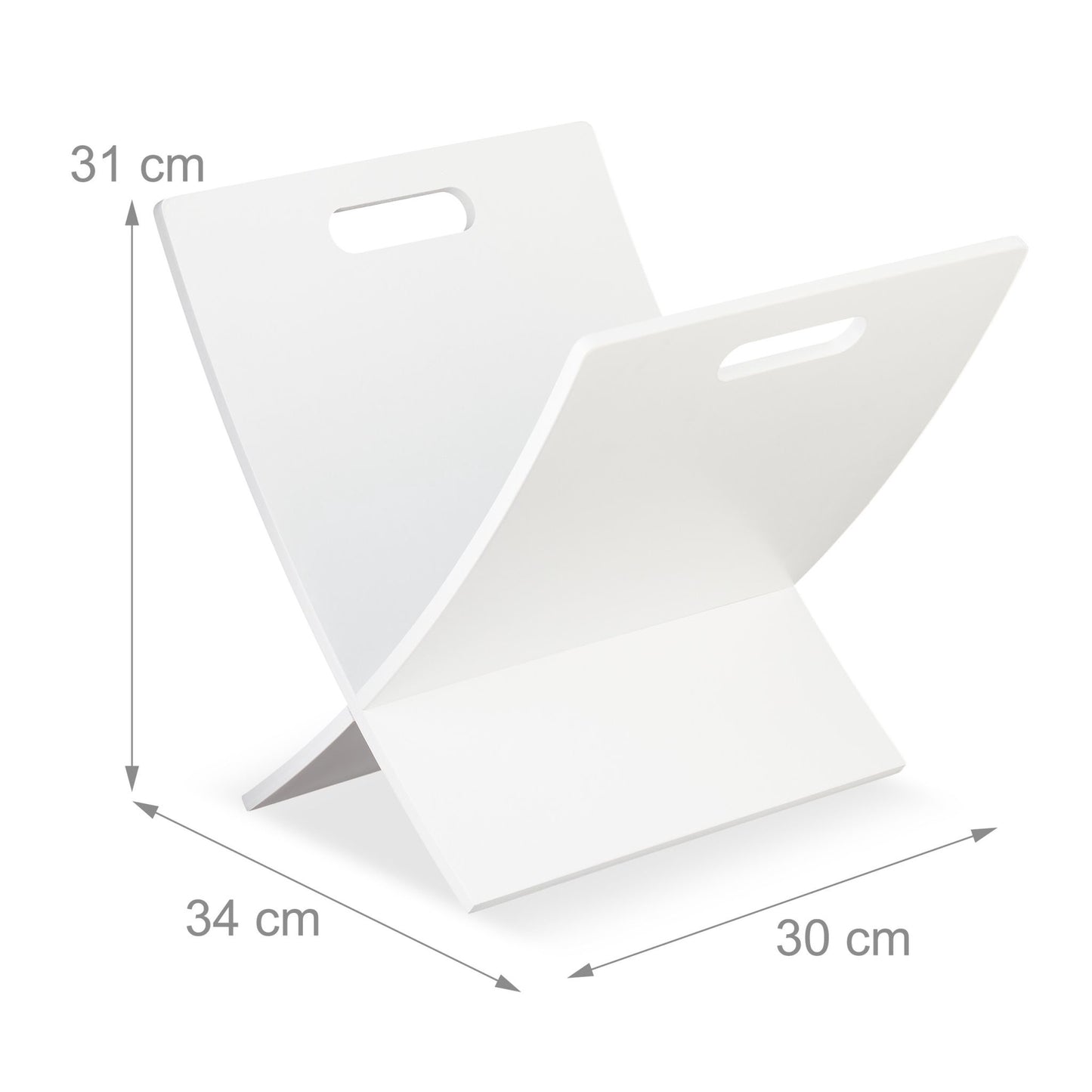 Wooden magazine stand