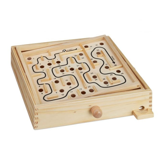 Wooden maze game