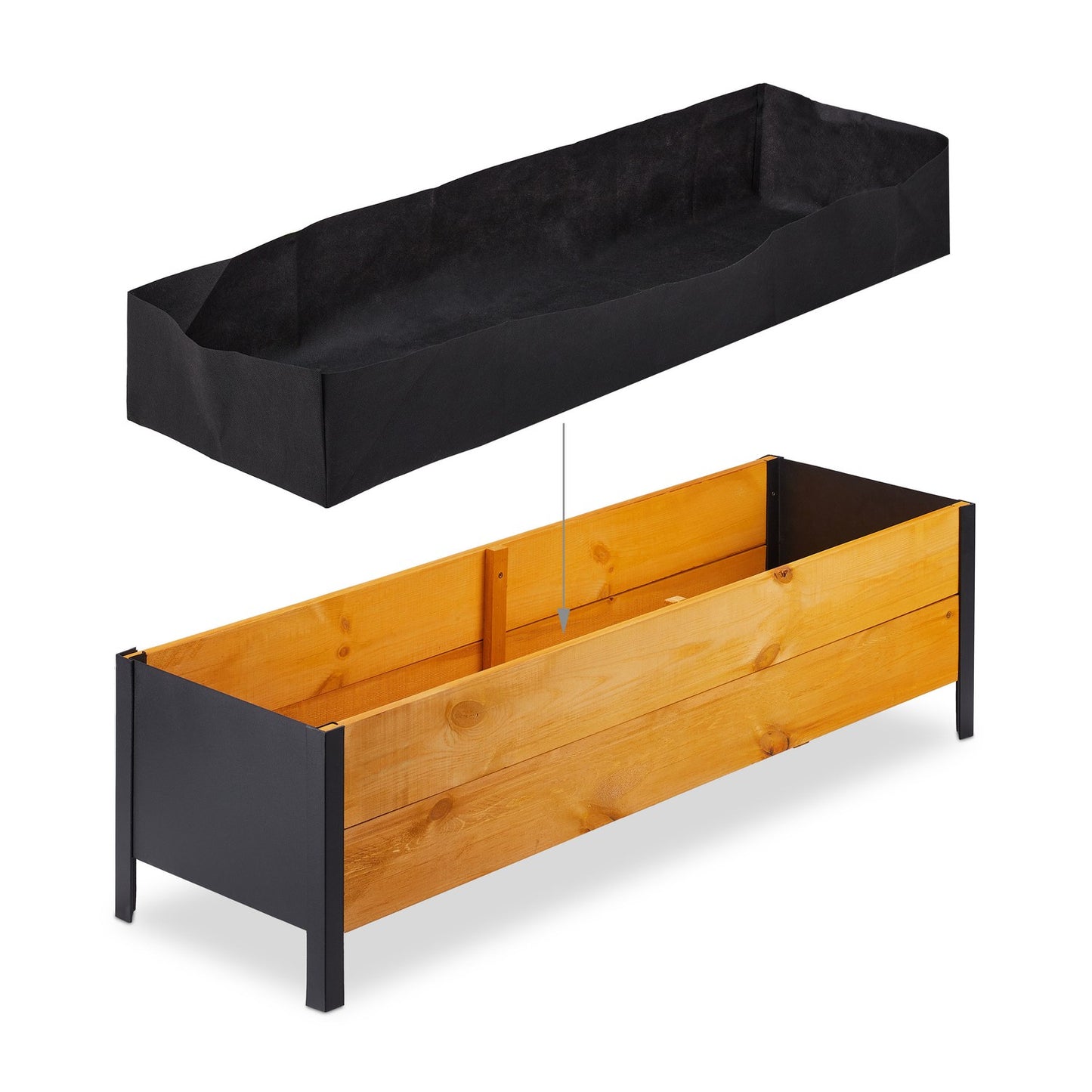 Wooden planting table