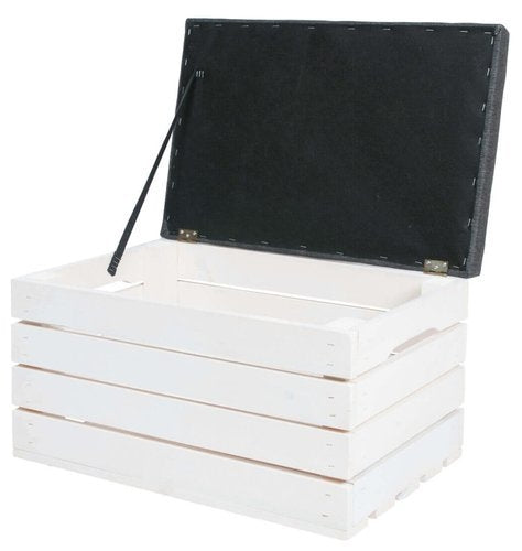 Wooden pouf - chest