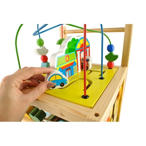 Wooden pusher - Educational cube 22606