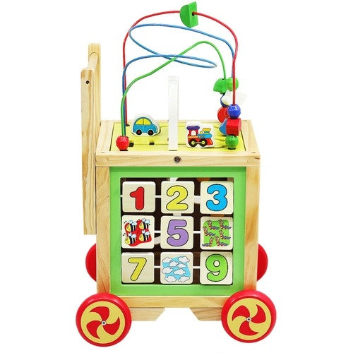 Wooden pusher - Educational cube 22606