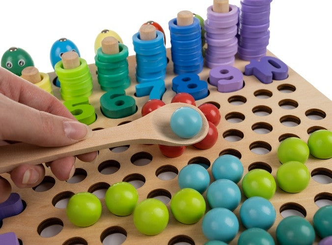 Wooden puzzle - beads DU17252