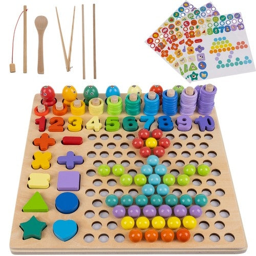 Wooden puzzle - beads DU17252