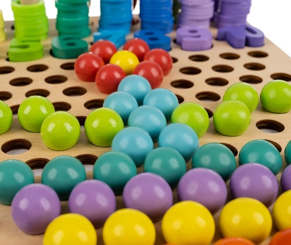 Wooden puzzle - beads DU17252