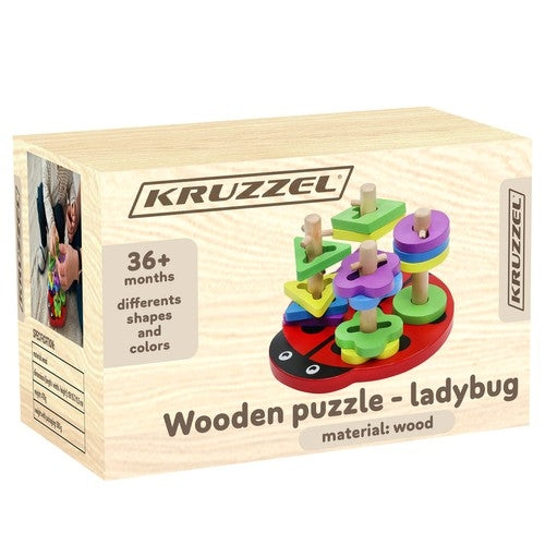 Wooden puzzle - ladybug