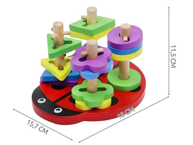 Wooden puzzle - ladybug