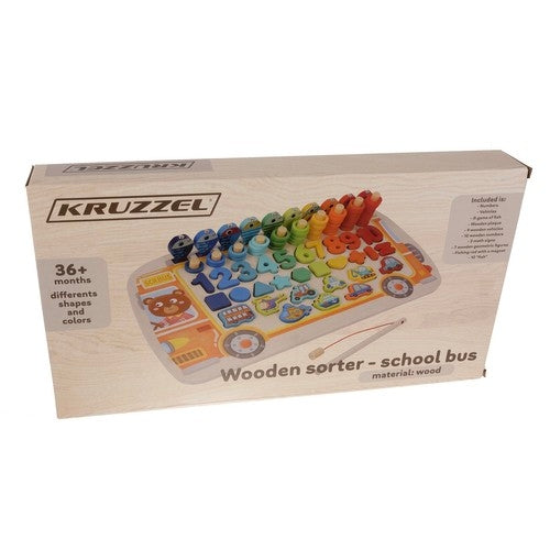 Wooden puzzle - sorter 6in1 Kruzzel 22636
