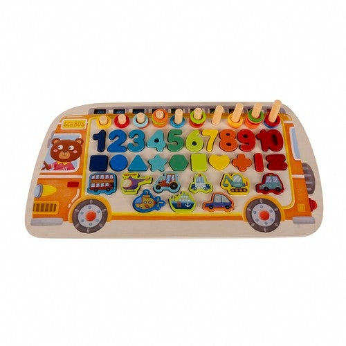 Wooden puzzle - sorter 6in1 Kruzzel 22636