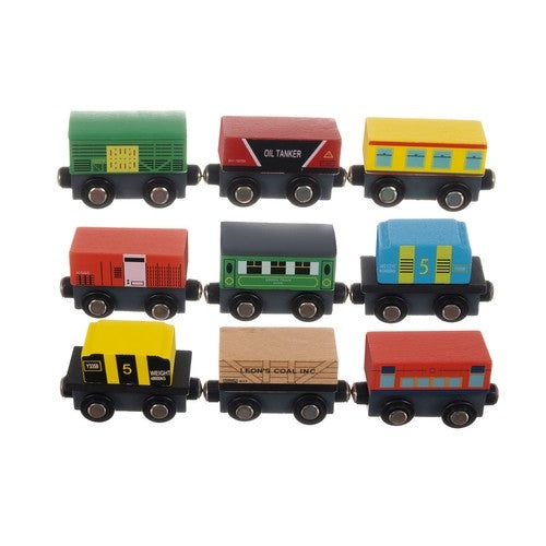 Wooden railway - 12 pieces. Kruzzel 23522
