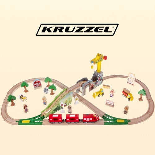 Wooden railway - Kruzzel track 22495