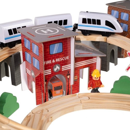 Wooden railway - Kruzzel train 22754