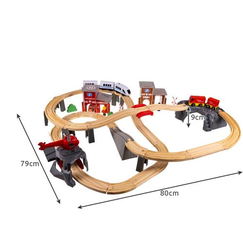 Wooden railway - Kruzzel train 22754