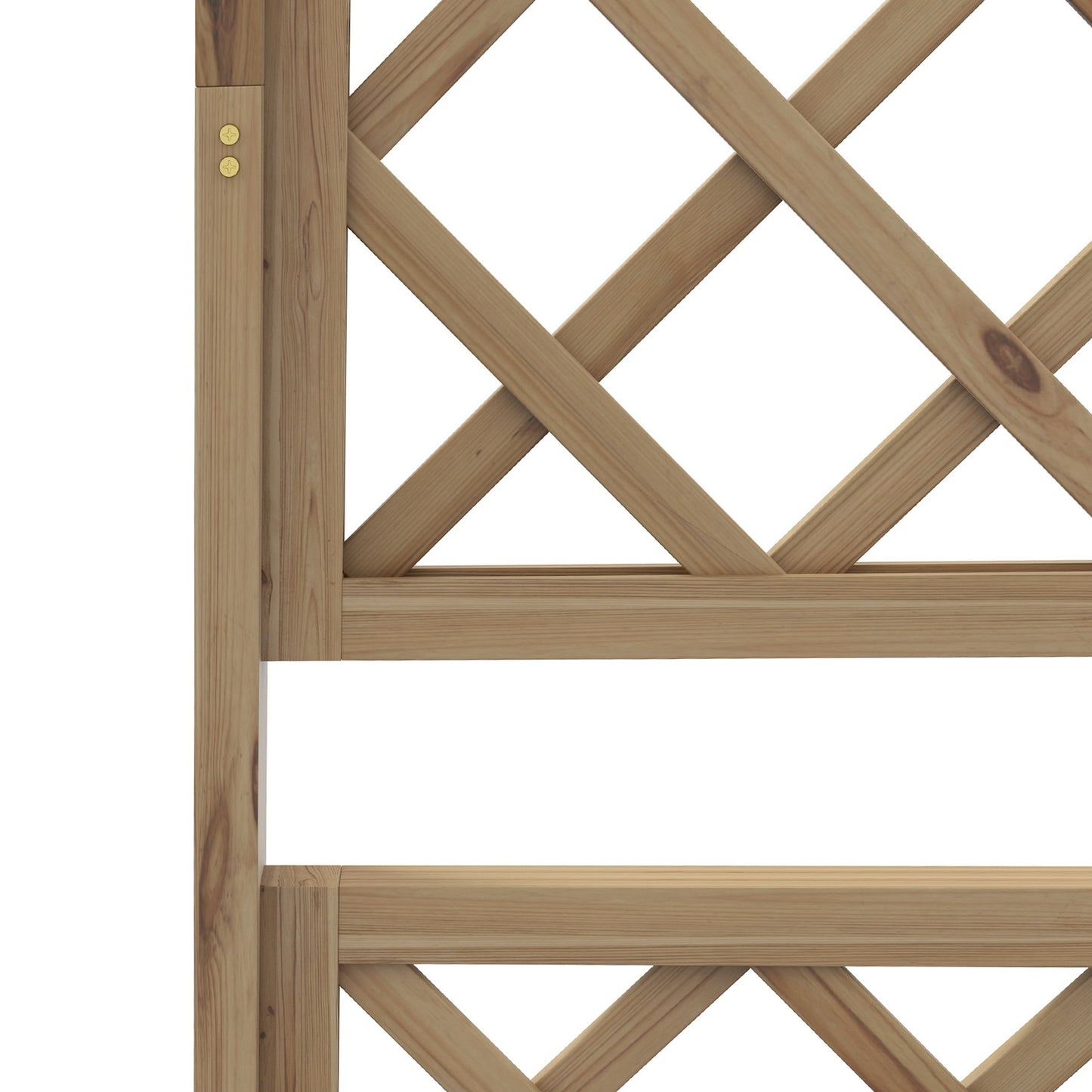 Raised wooden garden bed with roof and trellis, 160 x 55 x 183 cm