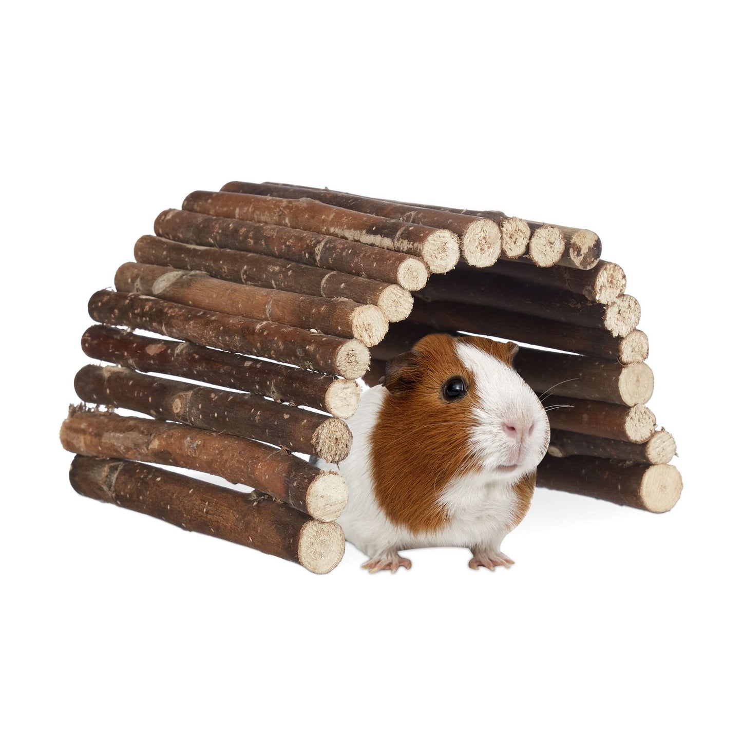 Wooden rodent bridge for small animals