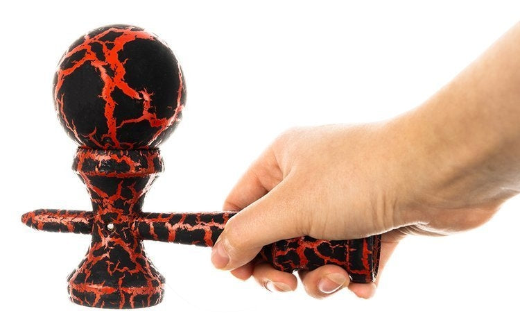 Wooden skill game - red