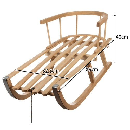 Wooden sled Kruzzel 25217