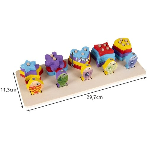 Wooden sorter - fishing Kruzzel 22565
