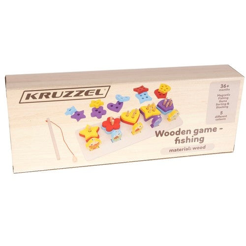 Wooden sorter - fishing Kruzzel 22565