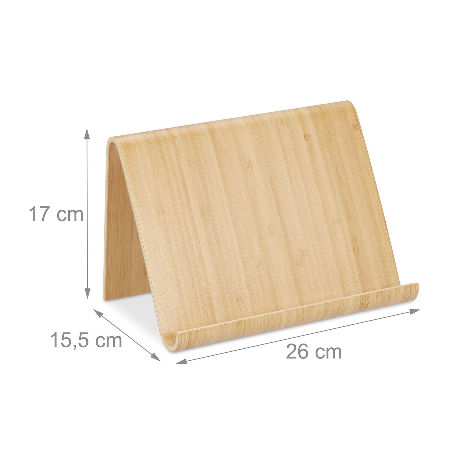 Wooden tablet stand
