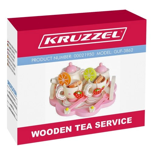 Wooden tea service Kruzzel 21950