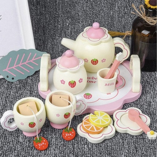 Wooden tea service Kruzzel 21950