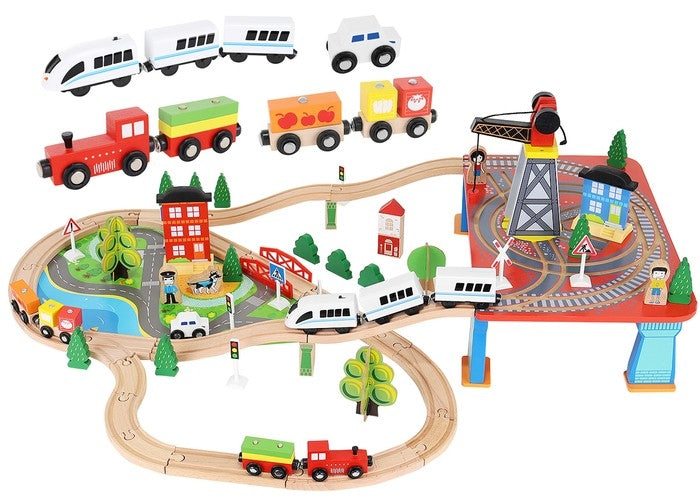 Wooden train - battery-powered train