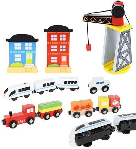 Wooden train - battery-powered train