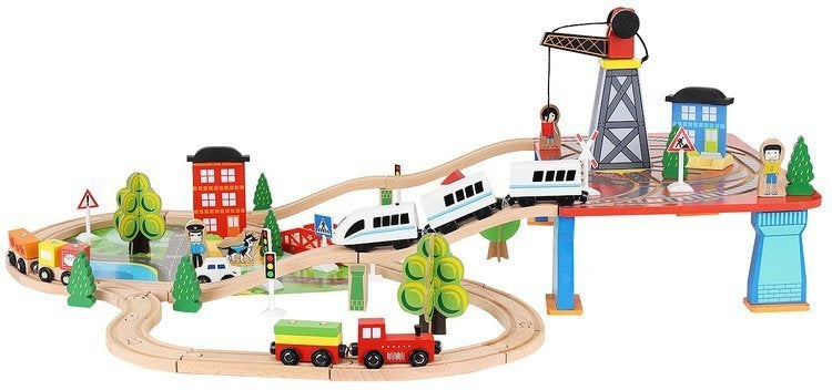 Wooden train - battery-powered train