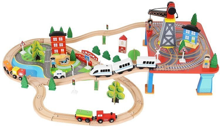 Wooden train - battery-powered train